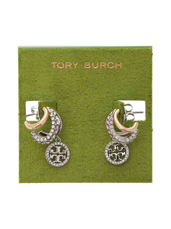 Tory Burch - Miller Pave Triple Hoop -korvakorut - 960 TORY GOLD / TORY SILVER / CRYSTAL | Stockmann - photo 2