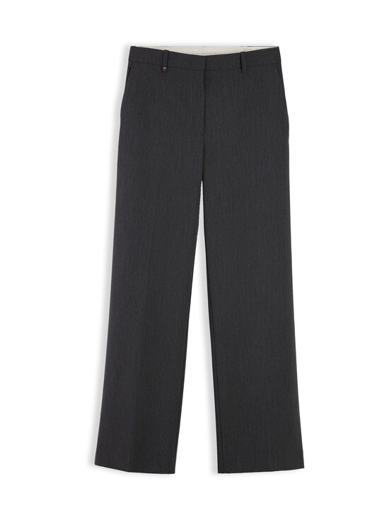 Tommy Hilfiger - Viscose Blend Straight -housut - P7D MEDIUM GREY HEATHER | Stockmann - photo 1