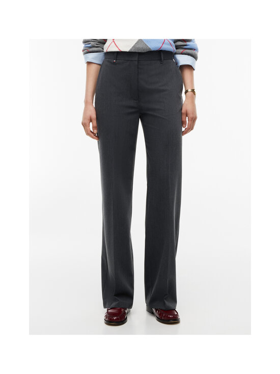 Tommy Hilfiger - Viscose Blend Straight -housut - P7D MEDIUM GREY HEATHER | Stockmann - photo 4