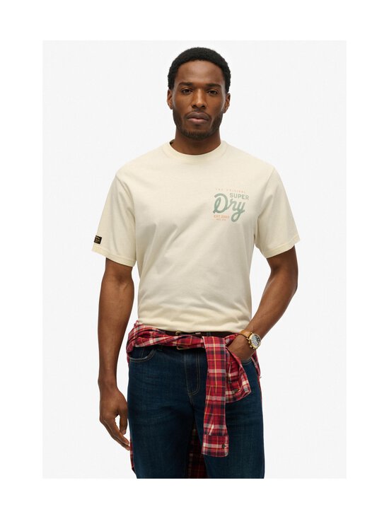 Superdry - Tap Room Oversized t-paita - NLY DUSTY WHITE | Stockmann - photo 2