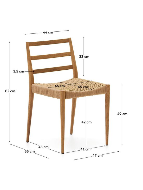 Kave Home - Analy-tuoli tammi/paperinaru - BROWN | Stockmann - photo 7