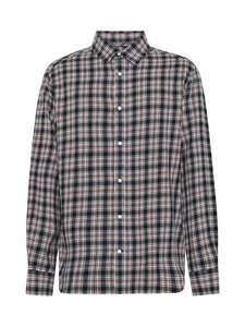 Knowledge Cotton Apparel - Organic Cotton Checked -kauluspaita - 7036 NAVY | Stockmann