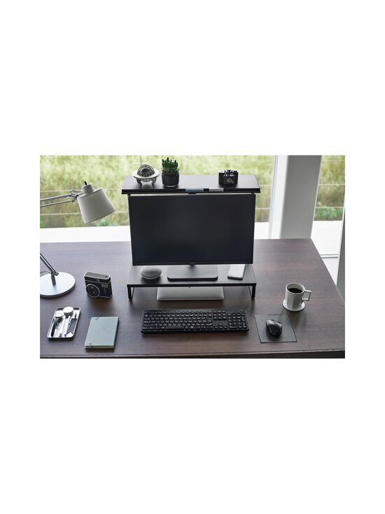 Yamazaki - Tower 2 Tiered Height Adjustable Monitor regulējams monitora statīvs - BLACK | Stockmann - photo 3