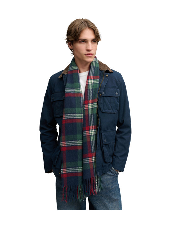 Superdry - Heritage Checked -huivi - M7U BURFORD CHECK NAVY | Stockmann - photo 1