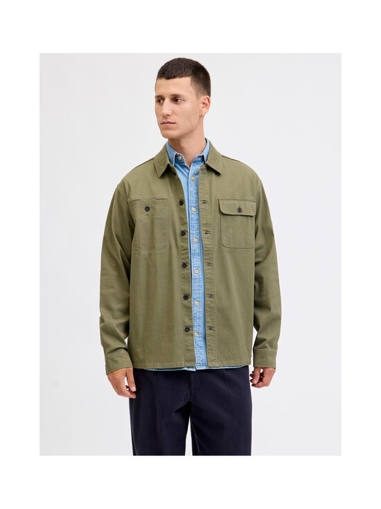 Jack & Jones - JjjeDetroit Overshirt-paitatakki - OLIVE NIGHT | Stockmann - photo 4