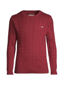 GANT - Palmikkoes kampsun Classic Cotton - 604 PLUMPED RED | Stockmann
