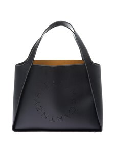 Stella McCartney - Logo Grainy Tote Bag -laukku - 1000 BLACK | Stockmann