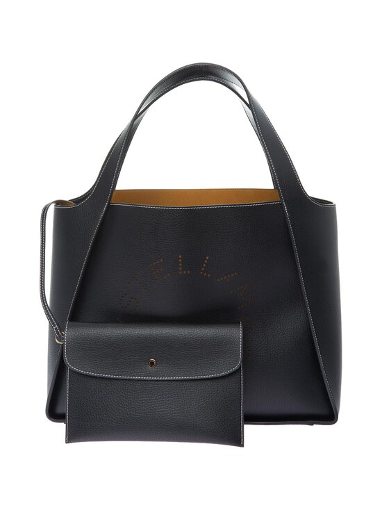 Stella McCartney - Logo Grainy Tote Bag -laukku - 1000 BLACK | Stockmann - photo 4