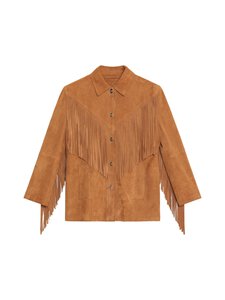 Stand Studio - Estee Fringe Jacket -mokkanahkatakki - 10101 DESERT TAN | Stockmann