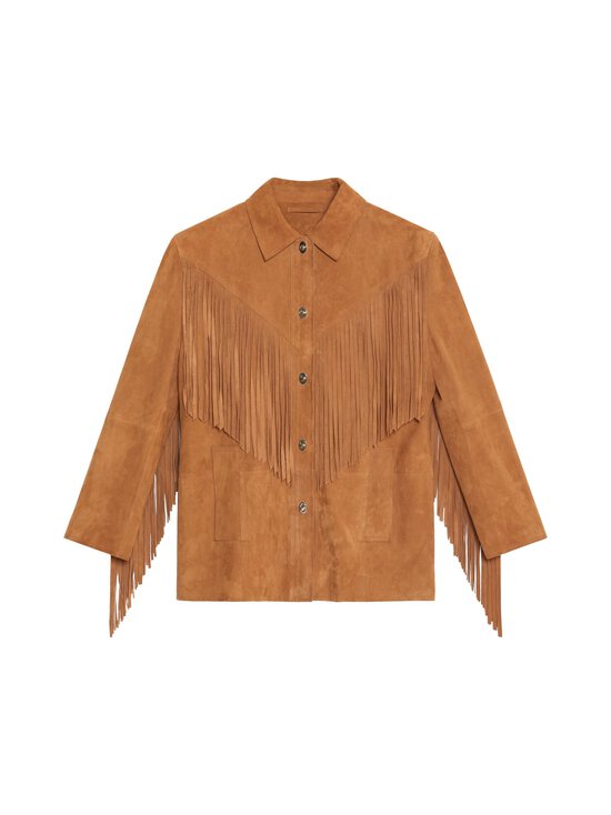 Stand Studio - Estee Fringe Jacket -mokkanahkatakki - 10101 DESERT TAN | Stockmann - photo 1