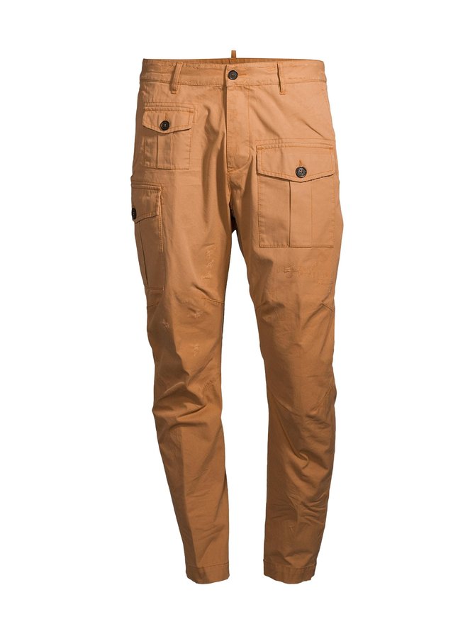 DSQUARED – Cotton Sexy Cargo -housut