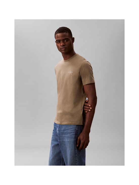 Calvin Klein Jeans - 30sJersey Classic Micro Mono t-krekls - LDY DUSTY OLIVE | Stockmann - photo 4