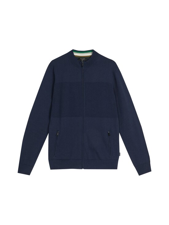 NEYBOR Textured Panel Zip -neuletakki