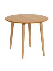Kave Home - Oqui -jatkettava ruokapöytä tammi ⌀ 90/170 cm - BEIGE | Stockmann
