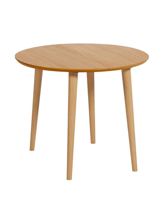 Kave Home - Oqui -jatkettava ruokapöytä tammi ⌀ 90/170 cm - BEIGE | Stockmann - photo 1