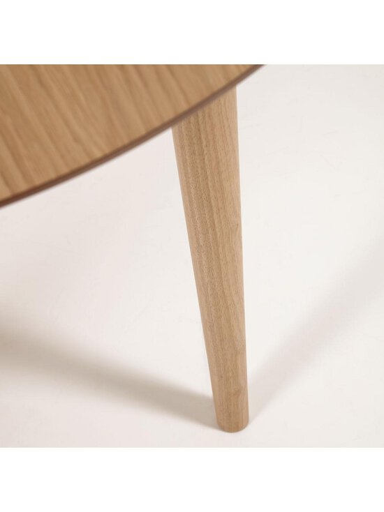 Kave Home - Oqui -jatkettava ruokapöytä tammi ⌀ 90/170 cm - BEIGE | Stockmann - photo 4