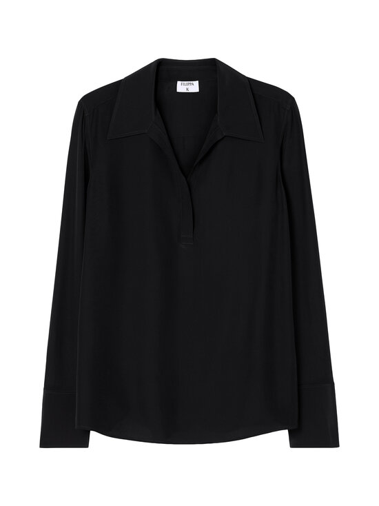 Filippa K - Half Placket -paitapusero - BLACK | Stockmann - photo 1