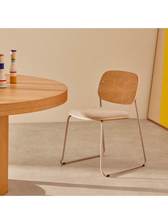 Kave Home - Meli-tuoli Belfast-kangas beige / beige metalli / puu - BEIGE | Stockmann - photo 5