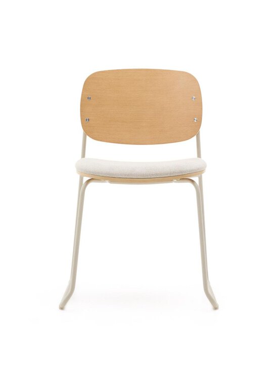 Kave Home - Meli-tuoli Belfast-kangas beige / beige metalli / puu - BEIGE | Stockmann - photo 4