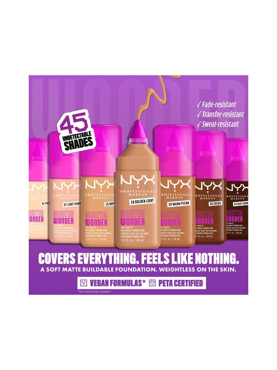 NYX Professional Makeup - Makeup Make Em Wonder Foundation -meikkivoide - 03 FAIR | Stockmann - photo 4