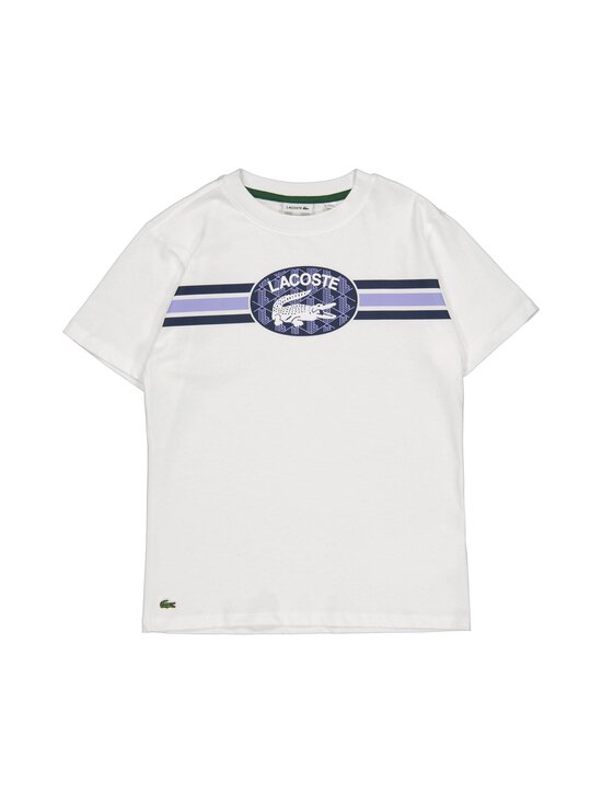 Lacoste - Striped Logo t-krekls - W8L BLANC | Stockmann - photo 1