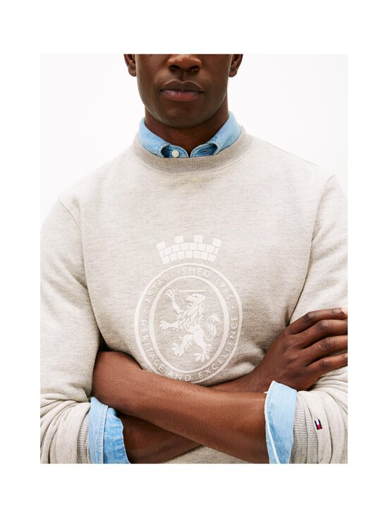 Tommy Hilfiger - Pusa Crest Graphic - P97 LIGHT GREY MARBLED HEATHER | Stockmann - photo 4