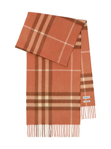 Burberry - Giant Check Clay -kashmirhuivi - A3323 CLAY PINK | Stockmann