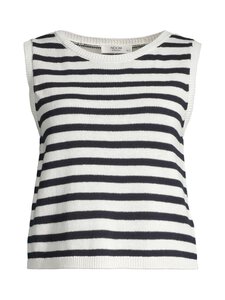 NOOM - Tessa- hihaton neulepusero - OFFWHITE/DK.NAVY STRIPE | Stockmann