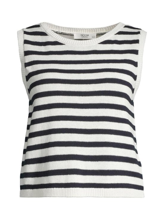 NOOM - Tessa- hihaton neulepusero - OFFWHITE/DK.NAVY STRIPE | Stockmann - photo 1