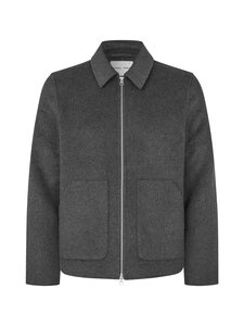Samsoe Samsoe - Sapaulo-kangastakki - CLR000659 DARK GREY MEL. | Stockmann