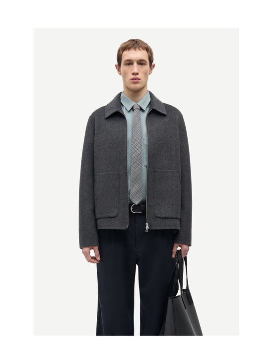 Samsoe Samsoe - Sapaulo-kangastakki - CLR000659 DARK GREY MEL. | Stockmann - photo 3