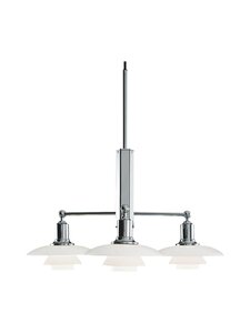 Louis Poulsen - STEM FIT 3 BRANCH -kattovalaisin - CHROME/WHITE OPAL GLASS | Stockmann