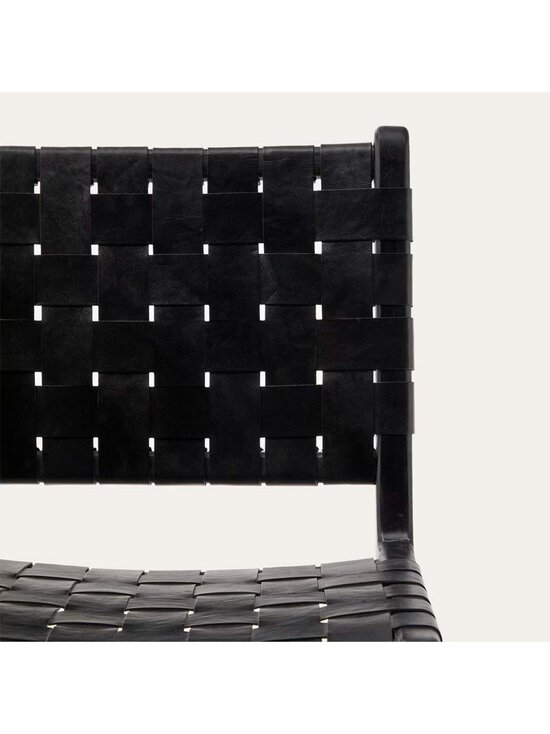 Kave Home - Calixta-tuoli musta nahka - BLACK | Stockmann - photo 4