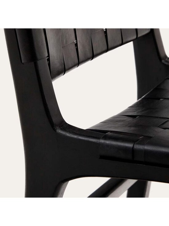 Kave Home - Calixta-tuoli musta nahka - BLACK | Stockmann - photo 5