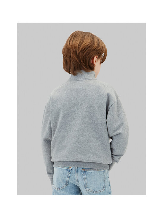 Calvin Klein Kids - Pusa Terry Monogram Flock Half Zip - P7D MEDIUM GREY HEATHER | Stockmann - photo 4