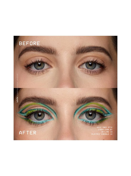 NYX Professional Makeup - Makeup Epic Inky Stix -silmänrajauskynä - 07 CYBER CYAN | Stockmann - photo 7