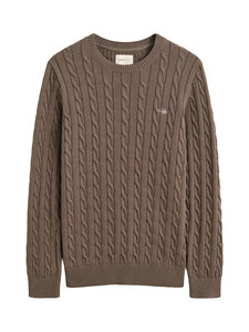 GANT - Cotton Cable C-neck džemperis - 260 FADED TAUPE | Stockmann