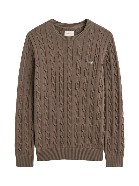 GANT - Cotton Cable C-neck džemperis - 260 FADED TAUPE | Stockmann - photo 1
