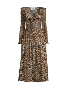Damson Madder - Harper Shirred Leopard -midimekko - LEOPARD | Stockmann
