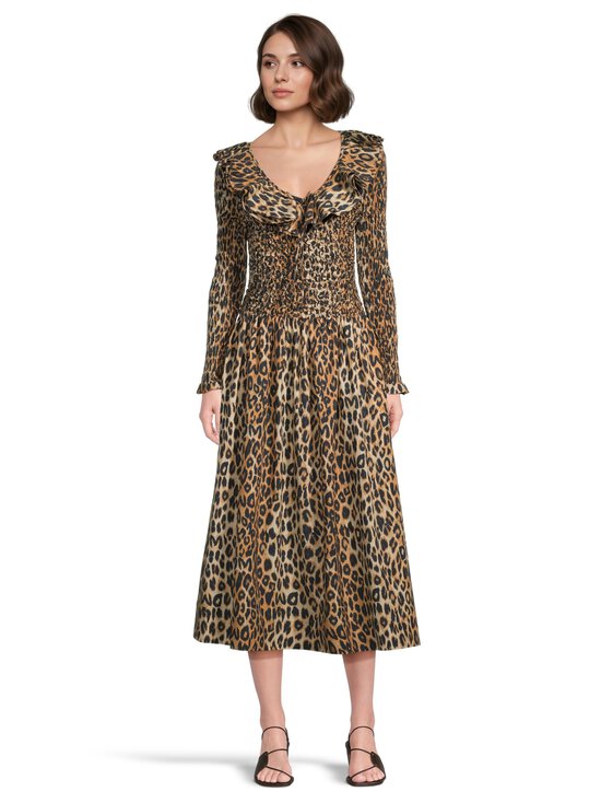 Damson Madder - Harper Shirred Leopard -midimekko - LEOPARD | Stockmann - photo 2