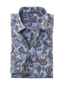 Olymp - Comfort Fit Paisley krekls ar apkakli - 11 BLEU | Stockmann
