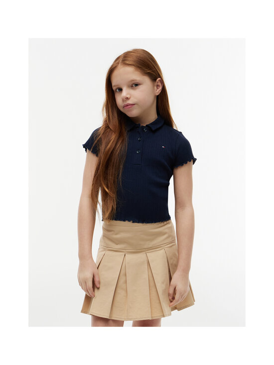 Tommy Hilfiger - Pointelle polo krekls - C1G DARK NIGHT NAVY | Stockmann - photo 2