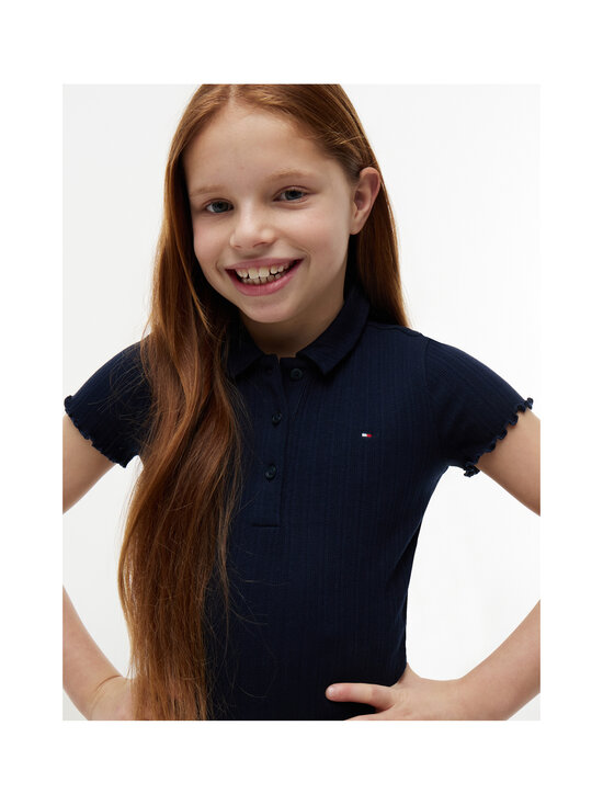 Tommy Hilfiger - Pointelle polo krekls - C1G DARK NIGHT NAVY | Stockmann - photo 5