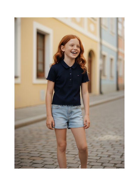 Tommy Hilfiger - Pointelle polo krekls - C1G DARK NIGHT NAVY | Stockmann - photo 6