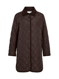 Vila - Viquila Corduroy Quilt -pitkä takki - COFFEE BEAN | Stockmann