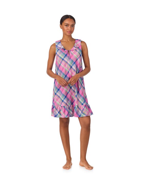 Lauren Ralph Lauren - Flutter Flounce -yöpaita - 668 PINK PLD | Stockmann - photo 1