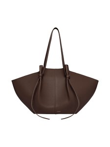 YUZEFI - Large Mochi Pebble Grain -nahkalaukku - ESPRESSO | Stockmann