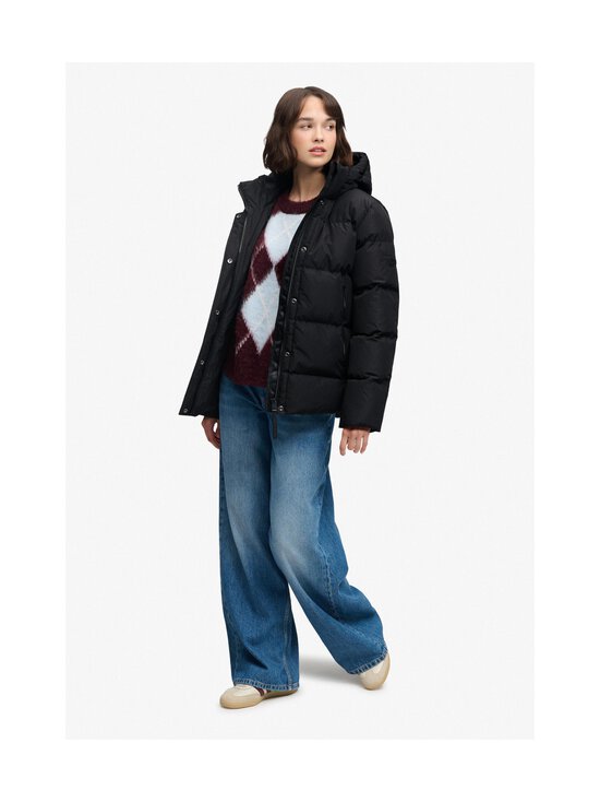 Superdry - Hooded 5 Baffle Sports -toppatakki - 02A BLACK | Stockmann - photo 9