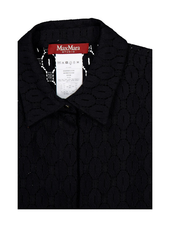 Max Mara Studio - Mstpanno Button-Neck -neule - 003 BLACK | Stockmann - photo 3
