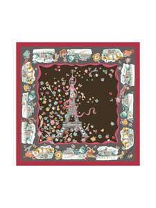 Longchamp - Zīda šalle - 002 MOCHA | Stockmann